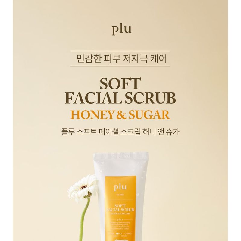 Plu Soft Facial Scrub Honey & Sugar