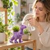Flower Pot Decoration 3D Printed Dinosaur Planter Pot, Tyrannosaurus Rex Flowerpot for Succulents and Shape Holder Small Plants, Decorative