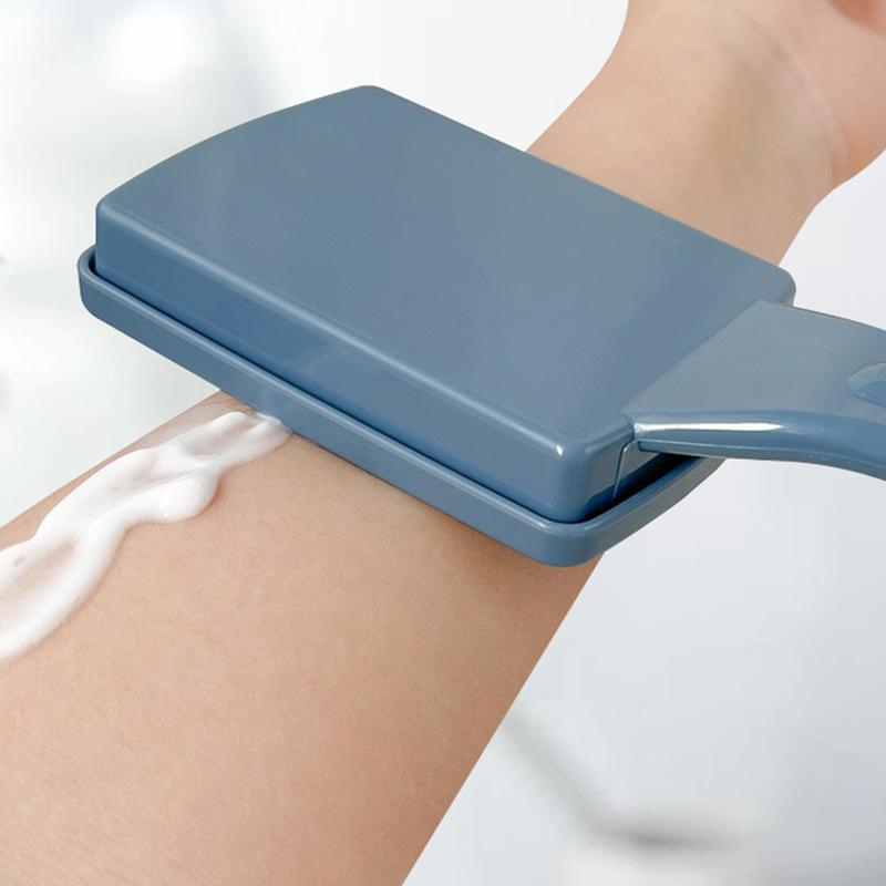 Lotion-Applikator, Duschgel-Bürste, gepolsterte Bürste mit langem Griff, zur Selbstanwendung für die Rückseite, Füße, Hautcreme, Sonnenschutz