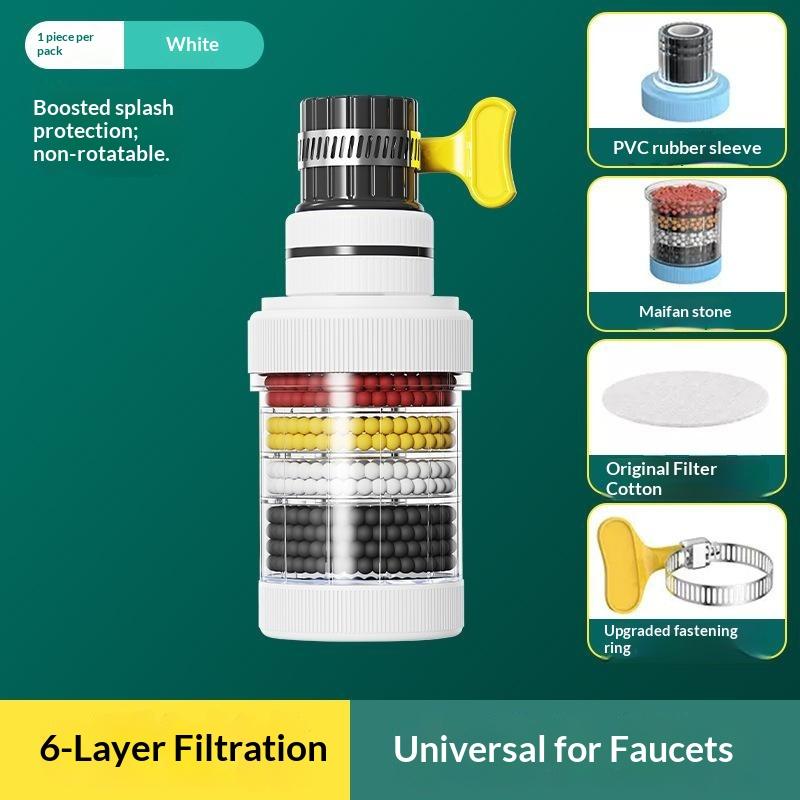 Faucet Water Filter With 360 Degree Rotation Anti Splash Design Efficient Purification For Kitchen Bathroom Sink Daily Home Use