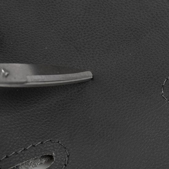 All Black Steering Wheel Sewing Leather Cover For Renault Megane 4 2016 2017