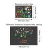 Christmas Adhesive-Free Scene Setting Static Sticker Easy To Use Window Stickers Store Decor 10 Styles