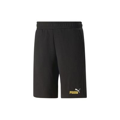 Solid Color Loose Fit Straight Leg Sports Shorts Men Shorts Black 675753-91