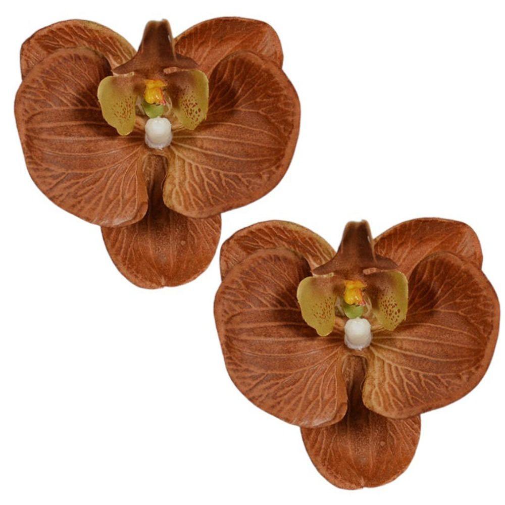 

2pcs Korean Style Artificial Butterfly Orchid Decoration Flowers Orchids Christmas Decorative Style A4