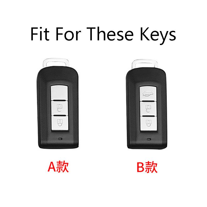 Fashion Car Remote Key Case Cover Shell For Mitsubishi Outlander ASX Pajero LANCER Sport Eclipse 2 3 Buttons Smart Keyless Fob