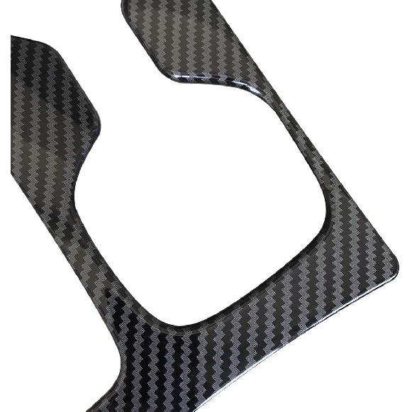Ruihe Carbon Fiber Pattern Car Gear Shift Knob Console Panel Trims Cup Holder Frame Cover Compatible with Fit for Hyundai Santa Cruz 2022 2023 2024