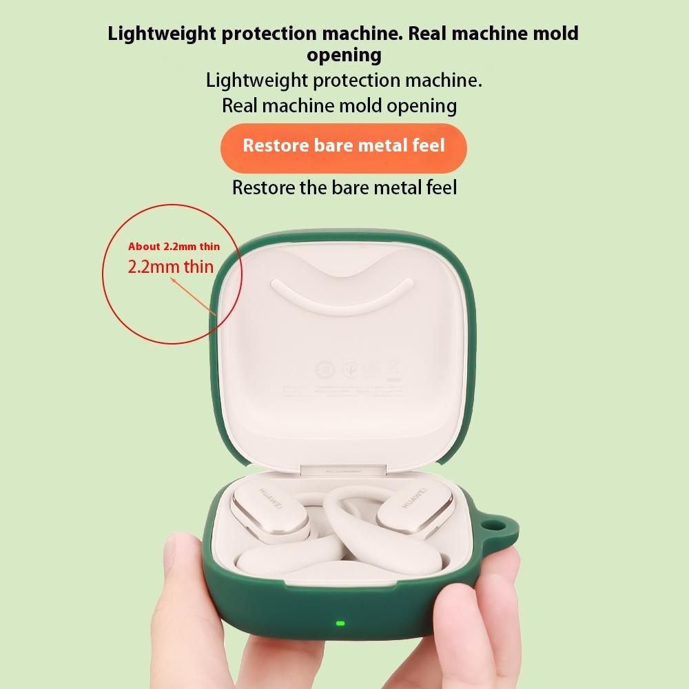 For Huawei FreeArc Protective Case Bluetooth-Compatible Earbuds Silicone Cover with Hook
