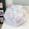 Windproof Butterfly Rain Umbrella UV Protection Folding Sun Umbrella  Women