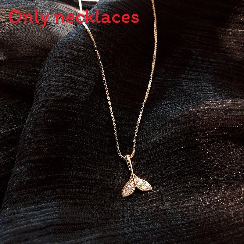 Summer Geometric Wing And Fishtail Style Copper Collar Necklace For Women FishTail