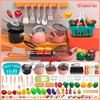 Kids' Educational Kitchen Play Set: Cutting Fruit & Tableware