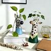 Floral Arrangement Animal Vase Modern Giraffe Vase Creative Art Vase  Home Decoration