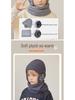 2153 Kids' Winter Hat & Fleece Scarf Set - Knitted Woolen, Warm Ear Protection, Pullover Design