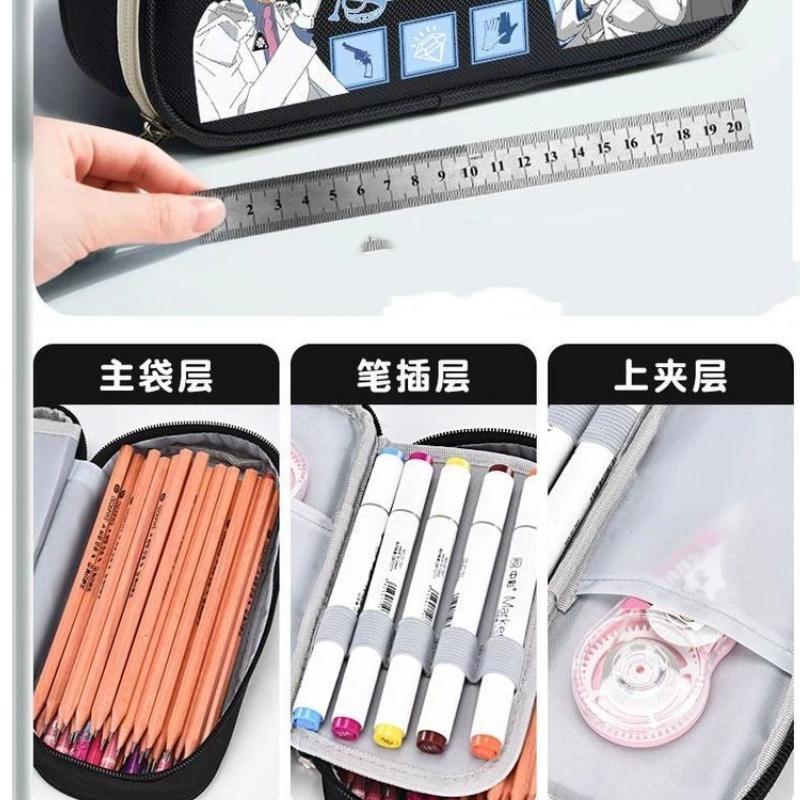 Conan the Kid Cute Stationery Case: Large-Capacity, Multifunctional Cartoon Pencil Case for Elementary School Students
