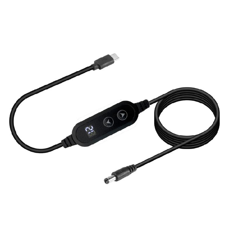 USB C to DC5521 Adapter Cable Charging Cord with 8 Adapter Plugs Optional Supports 5V to 20V for Laptops and More