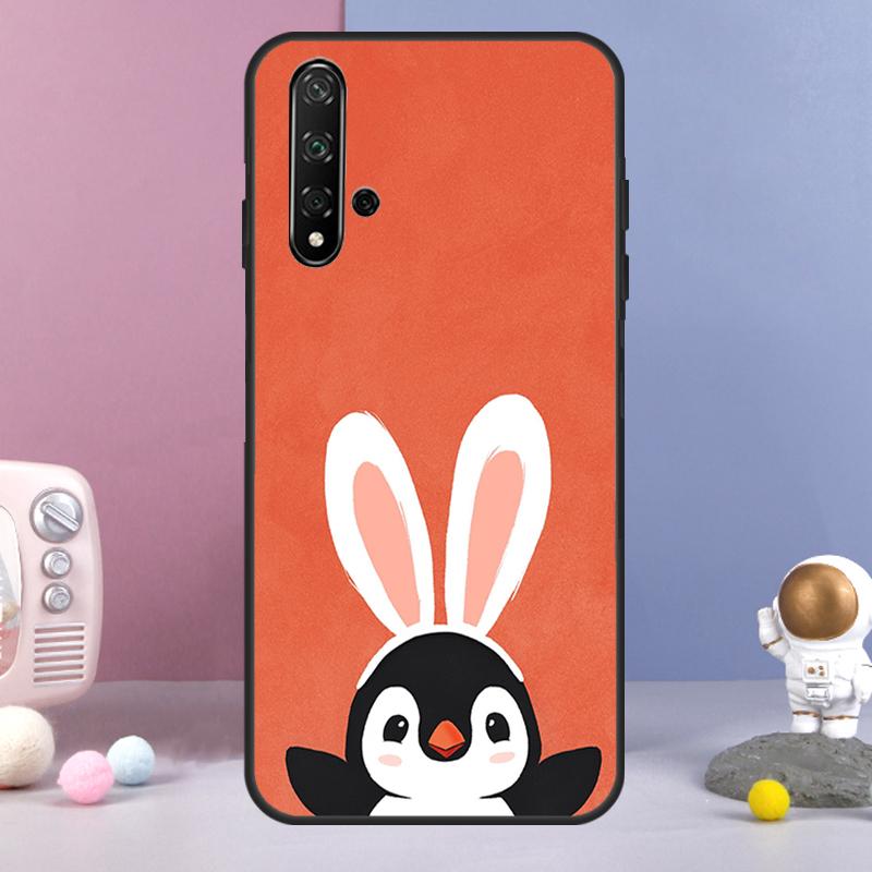 

Милый пингвин для Huawei Nova Y70 Y90 Y60 Y72 Y73 Y61 Y91 7i 8i 11i 12i 12s 9 10 SE P20 P30 P40 Lite Чехол Huawei Nova Y91