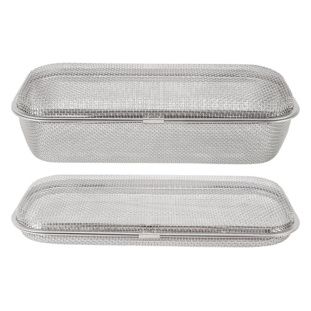 Dishwasher Silverware Basket Rectangular Safe Multifunctional Dishwasher Basket Mesh Drain Thorough Cleaning for Small Items