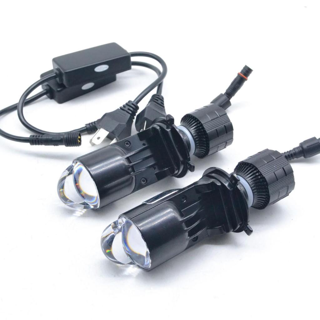 A82 H4 LED Dual Light Lens for Cars - Simple Installation, High Power, Laser-Focused.