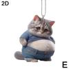 Cute Acrylic Car Keychain Ornament for Dashboard and Key Decoration