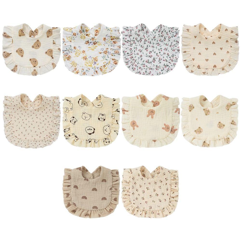 Cotton Infant Burp Cloths Colorful Baby Feeding Bib Creative Newborn Bibs  Baby Accessories