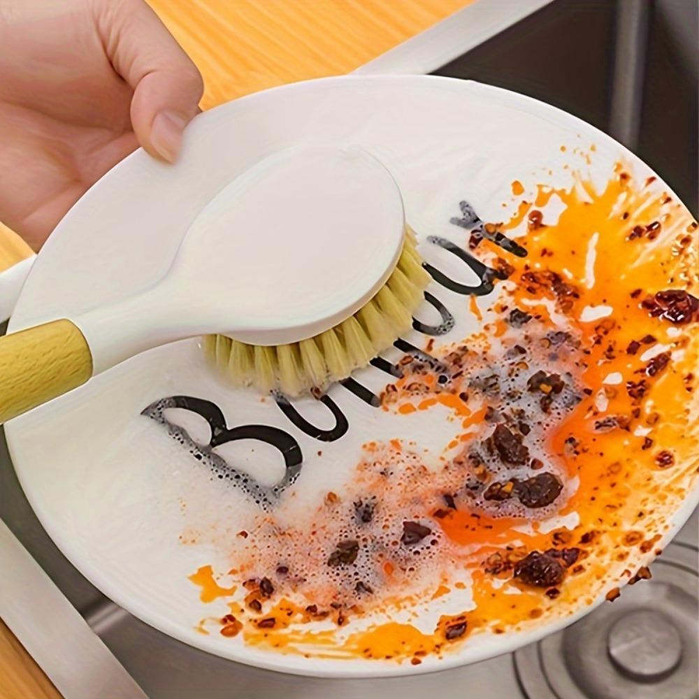 1pc, Long Handle Multi-functional Kitchen Cleaning Brush, Durable Pot Washing Brush for Pans, Pots, and Dishes