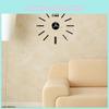 Stunning 3d Mirror Luxury Modern Diy Large Wall Clock Sticker For Home Office Decor