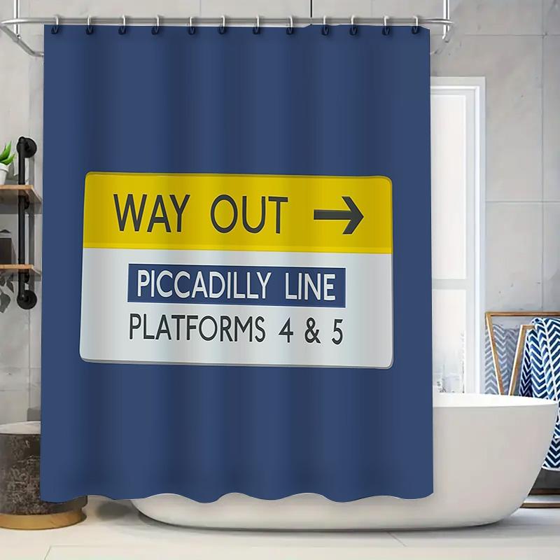 

Bathroom Shower Curtain Modern Abstract Geometric Pattern Waterproof Fabric Decor Washable Liner W60H190(CM)-1 Pcs