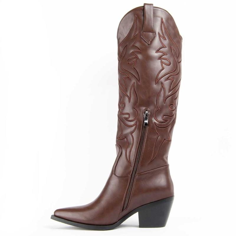 Bota Cowboy Para Mujer. Montevita Botarey 100690