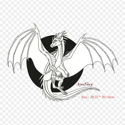 Dragon How To Train Your Iron On Heat Transfer Printing Vinyl Patches Sticker for Clothes DIY Appliques Washable Patches