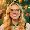New St. Patrick's Day glitter makeup face stickers, Irish holiday party carnival tattoo stickers