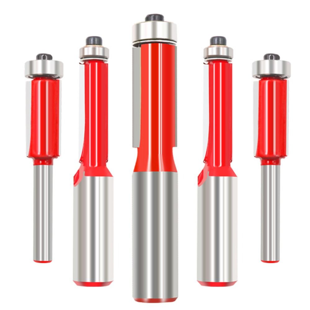 With Bearing Shank Milling Cutter 6mm Shank Carving Cutter Carbide Router Bit  Trimming