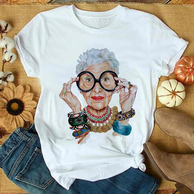 Yellow Plus Size T Shirt Women Summer Print Lady Casual T Shirt Tops Harajuku Streetwear