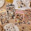 Plush Story Animal Stickers: Cute Pet Diary DIY Materials