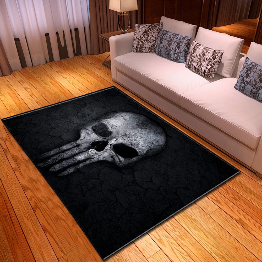 Skull Living Room Floor Mat Bedroom Dining Room Carpet Carpet Doormat