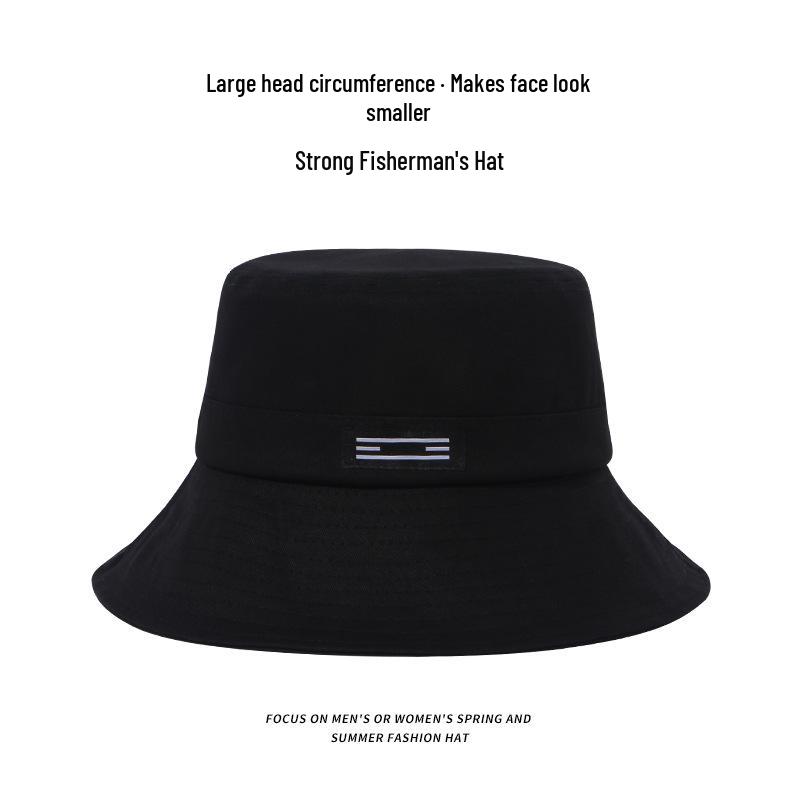 Japanese Style Wide Brim Fisherman Summer Hat - Sun Protection Fashion for Men & Women, Face Slimming Design.