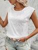 Women's Round Neck Sleeveless Sequin Tank Top Casual Party Sparkly Vest Blouse Summer Tops