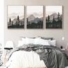 3PCS Nordic Painting Canvas Print Abstract Forest Mountain Nature Landscape Wall Art for Living Room Bedroom Office Home Decor