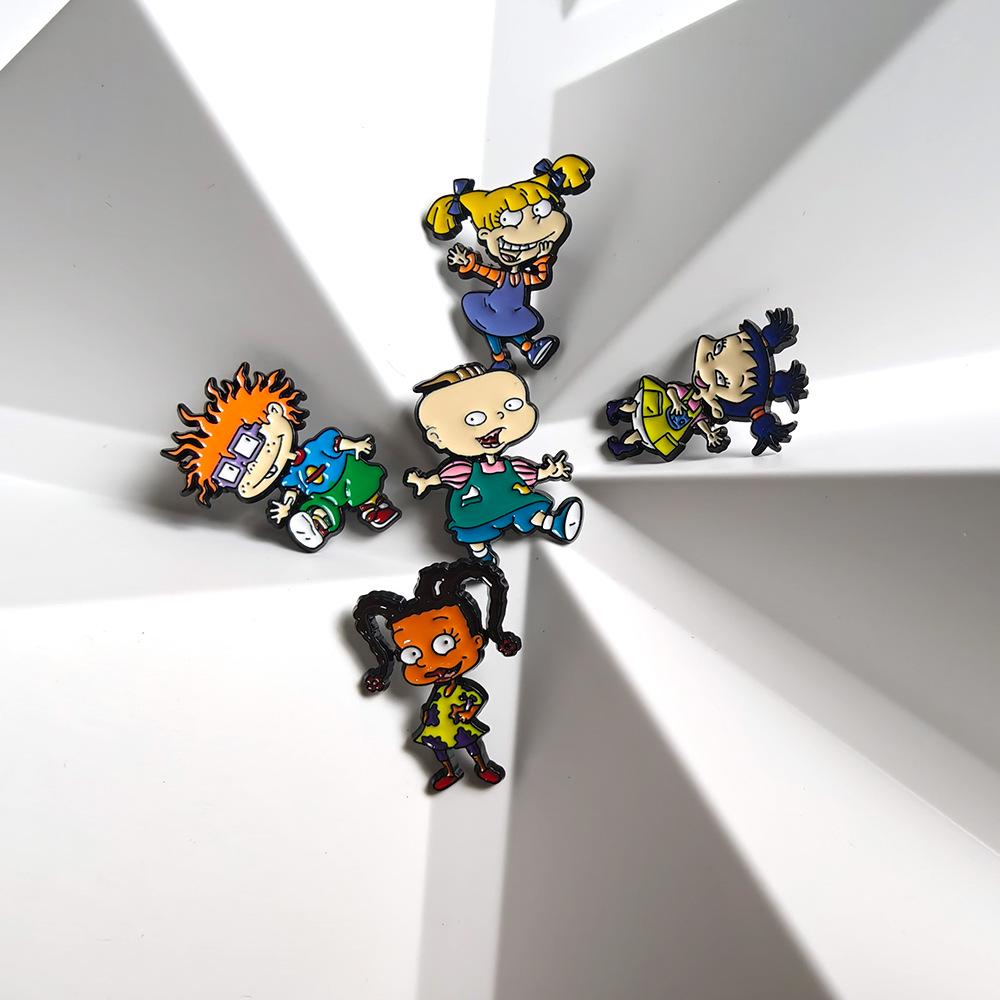 Creative Cartoon Brooch: Naughty Little Soldiers - Kids' Alloy Bag & Clothing Accessory