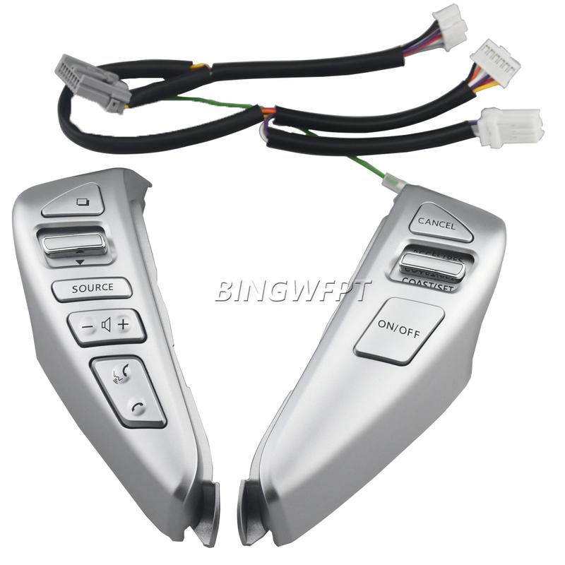 STEERING WHEEL CRUISE CONTROL BLUETOOTH SWITCH WITH CABLE for NISSAN TIIDA SENTRA SUNNY Livina ALMERA CUBE VERSA NOTE 13-15