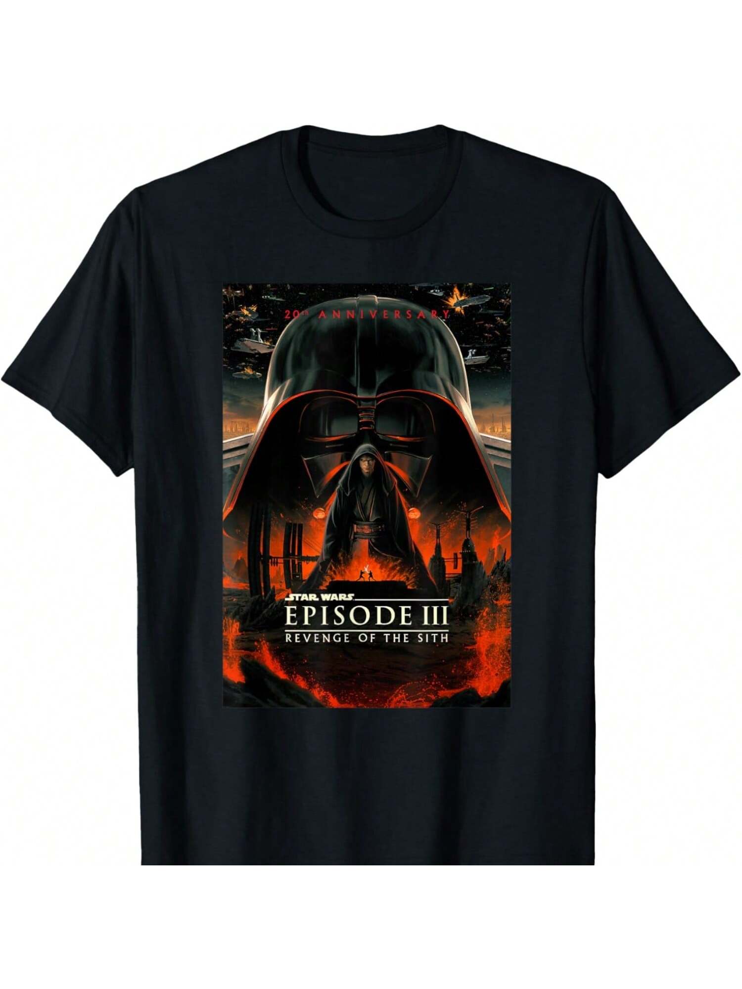 

Звёздные войны 20-летие Эпизод III Эпический постер на груди Футболка XXXXXL чёрный