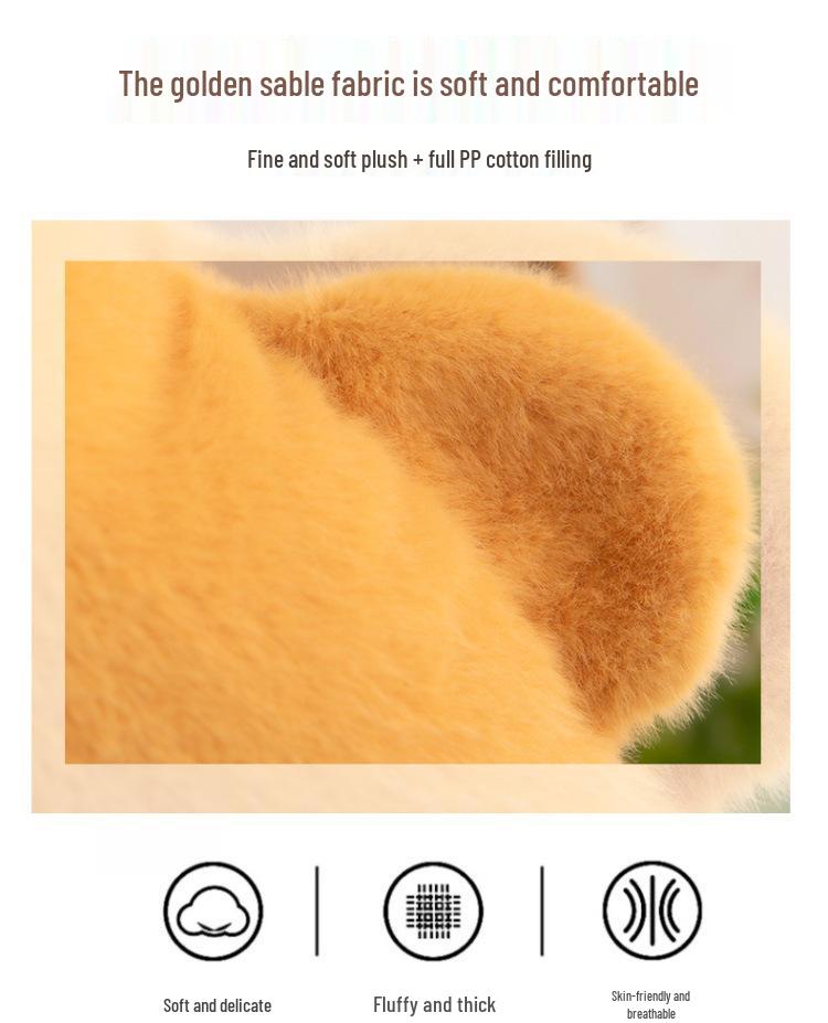 Winter Capybara Hand Warmer Plush Toy: Cute Anti-Freeze Hug Pillow for Students