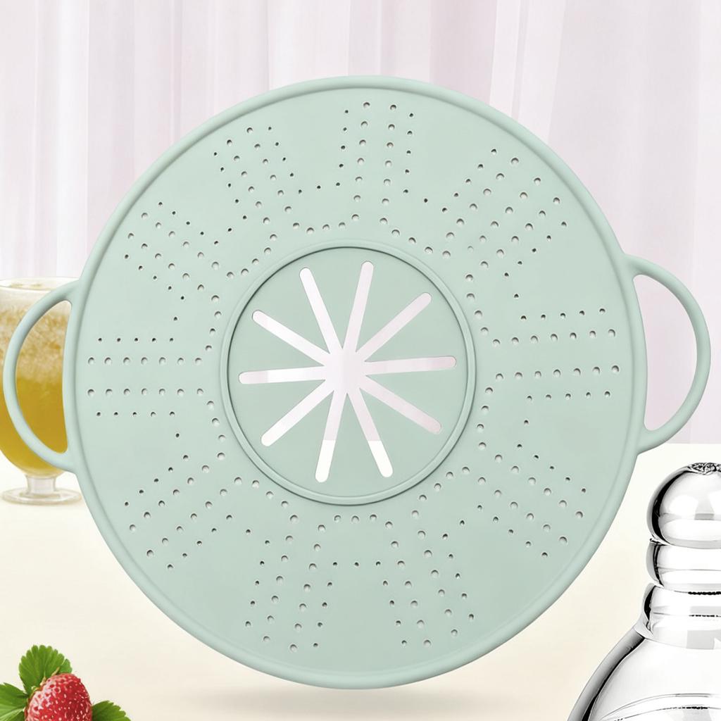 11''Silicone Splatter Screen Dishwasher Safe Multi-Use Grease Splatter Guard Multi-Use Splatter Screen for Everyday Cooking