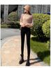 Women's High Waist Stretchy Skinny Black Jeans, Plus Velvet, Thickened, Plus Size, Spring Collection