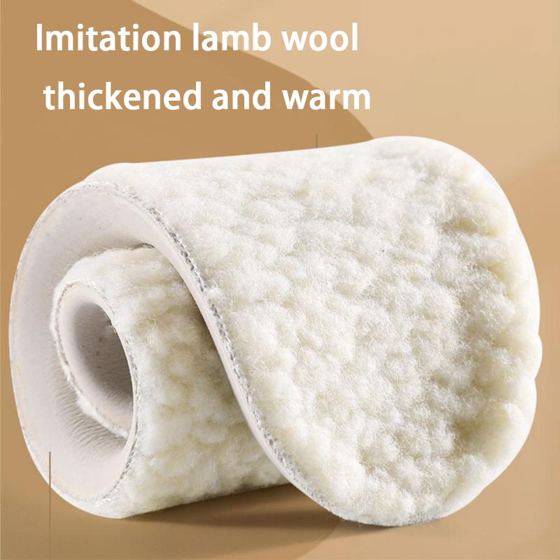 Winter Warm latex Insole Lamb wool Shoe Insoles Soft Comfortable Sneakers Snow Boots Shoe Sole Men Woman Heating Pads 1Pair