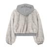 2KWEIRD Faux Fur Jacket Plush Hooded Sweatshirt Loose Thicken Hoodies Outerwear Top Women's Winter Fur Coat