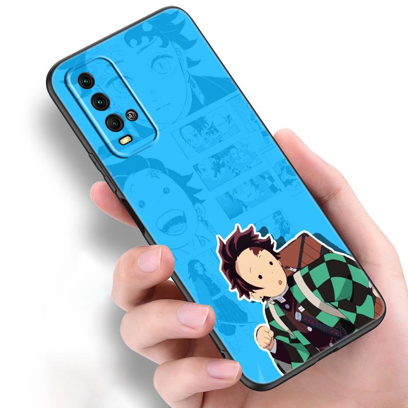 Cartoon Japan Anime Demon Slayer Silicone Phone Case For Xiaomi Redmi Note 11 10 9 8 Pro 11T 10T 10S 9S 8T 9 9A 9C 9T Cover
