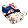Women Polyester Waterproof Cartoon Print Keychain Wallet Small Organizer Pouch Ladies Money Bag Coin Purse for Children Girl Boy