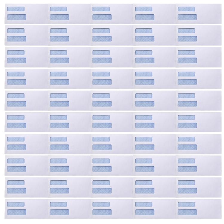

Mailing Envelopes With Twin Address Window and Reinforced Security Tint for Corporate Document Privacy
