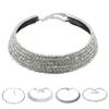 Fashion Elegant Rhinestone Women Collar Choker Necklace for Wedding Birthday Jewelry