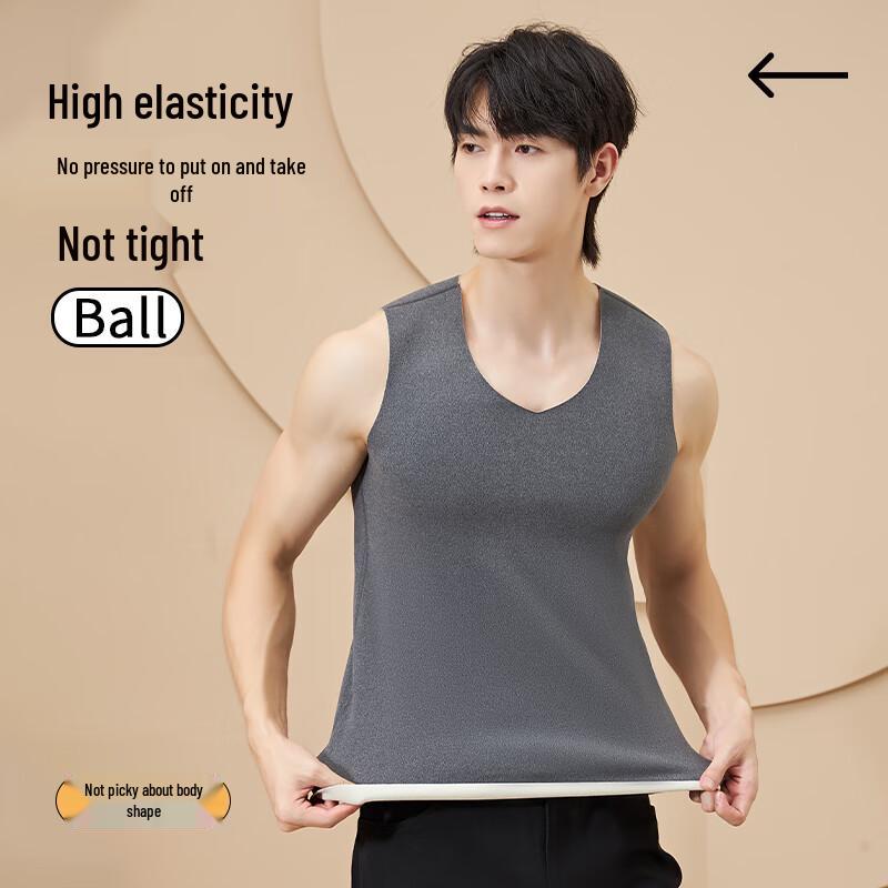 LangSha Men's Thermal Heat-Generating Antibacterial Vest
