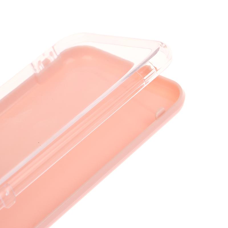 Plastic Clear Jewelry Box Press-On Nail Storage Case Rectangle Storage Box For False Nails Display And Salon Essentials With Lid